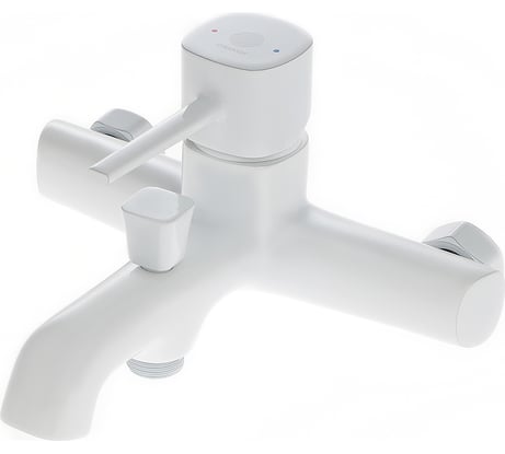 Смеситель для ванны с душевым набором ORANGE белая M05-300w