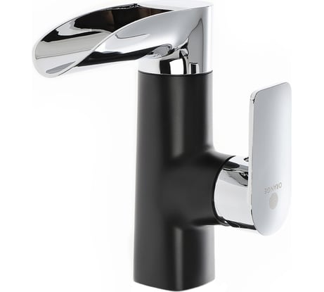 Полимерный смеситель для раковины OneLife черный P08-921b