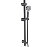 Душевой гарнитур OLIVE'S (лейка, штанга, шланг), черный BD04B