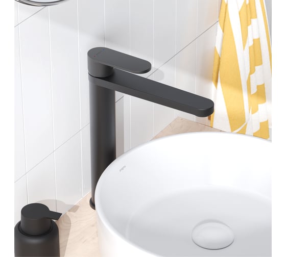 Смеситель для накладной раковины Pragma Olako, матовый черный, OLK3.BFWT.018 902760.OLK3.BFWT.018-2