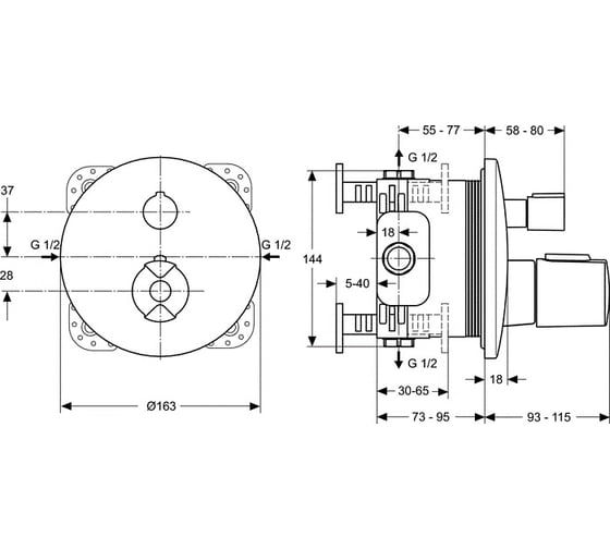 Промо комплект 6 в 1 Ideal Standard BD006XC CERATHERM 00059025