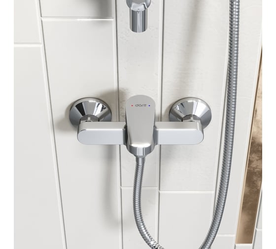 Душевая система с тропическим душем и смесителем для душа Dorff Prime D0740030
