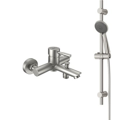 Душевой комплект со смесителем для ванны и душа Dorff Logic D0103030SS