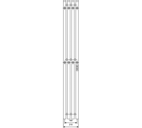 Полотенцесушитель электрический Primoclima Sol Q C E White 150х18 П4 PCSolQCEWhite150184