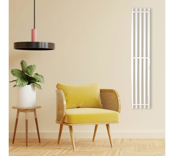 Полотенцесушитель электрический Primoclima Sol R C E White 150х18 П4 PCSolRCEWhite150184