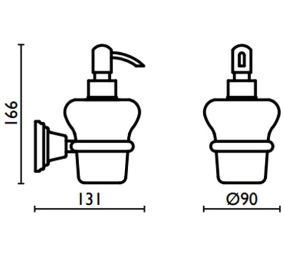 Дозатор жидкого мыла Bagno&Associati керамический CA12892