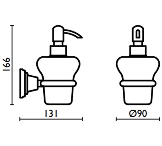 Дозатор жидкого мыла Bagno&Associati керамический CA12851