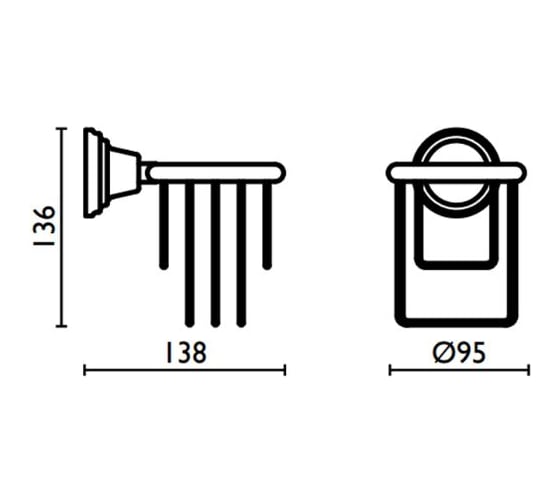 Держатель фена Bagno&Associati CA17051