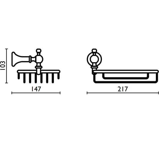 Подвесная мыльница Bagno&Associati сетчатая, хром RE13451
