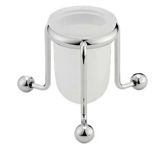 Настольный стакан Bagno&Associati сатиновое стекло, хром RE74551 1