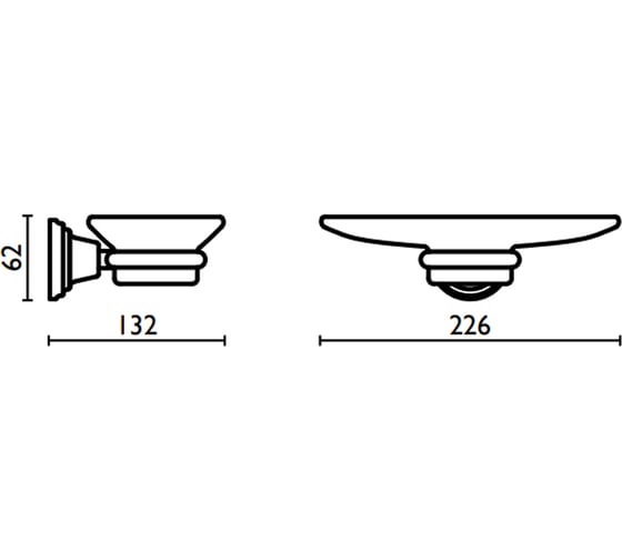 Настенная мыльница Bagno&Associati керамика CA13251