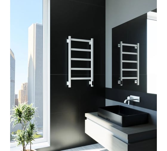 Электрический полотенцесушитель GROTA Soffi K 430x800 белый Soffi K 430х800 RAL9016 EL