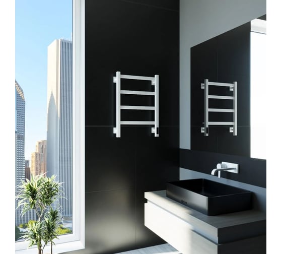 Электрический полотенцесушитель GROTA Soffi K 430x600 белый Soffi K 430х600 RAL9016 EL