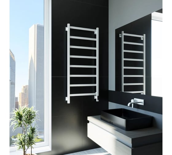 Электрический полотенцесушитель GROTA Soffi K 530x1200 черный Soffi K 530х1200 RAL9005 EL