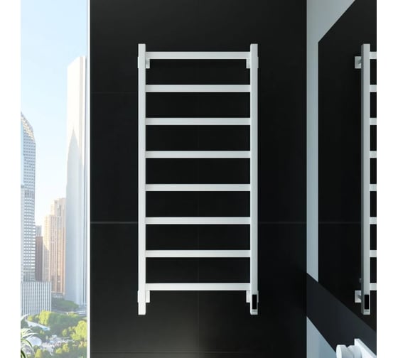 Электрический полотенцесушитель GROTA Soffi K 530x1200 черный Soffi K 530х1200 RAL9005 EL
