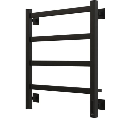 Электрический полотенцесушитель GROTA Soffi K 530x600 черный Soffi K 530х600 RAL9005 EL