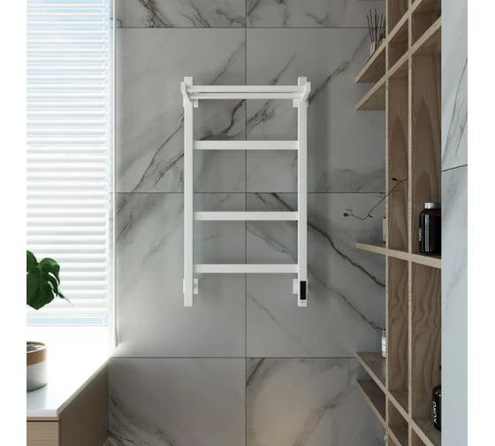 Электрический полотенцесушитель GROTA Tela 430x800 белый Tela 430х800 RAL9016 EL