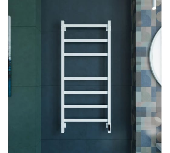 Электрический полотенцесушитель GROTA Nosto 530x1200 белый Nosto 530х1200 RAL9016 EL