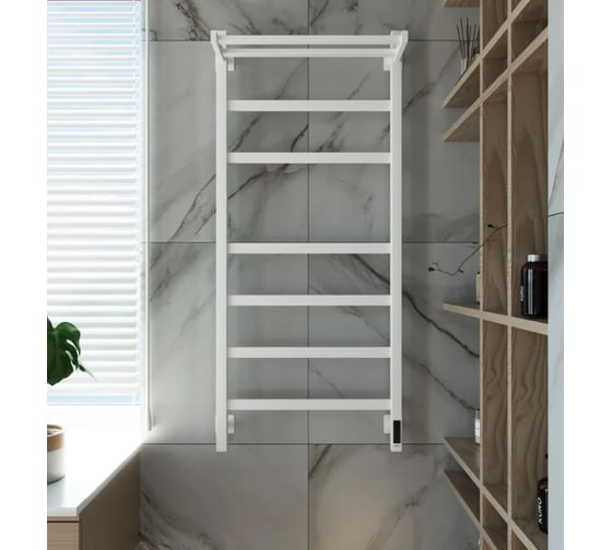 Электрический полотенцесушитель GROTA Tela 530x1200 белый Tela 530х1200 RAL9016 EL