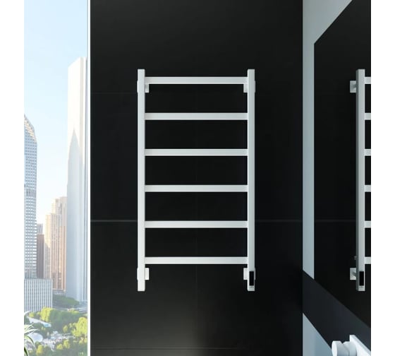 Электрический полотенцесушитель GROTA Soffi K 530x1000 черный Soffi K 530х1000 RAL9005 EL