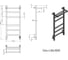 Электрический полотенцесушитель GROTA Tela 430x1000 белый Tela 430х1000 RAL9016 EL 5