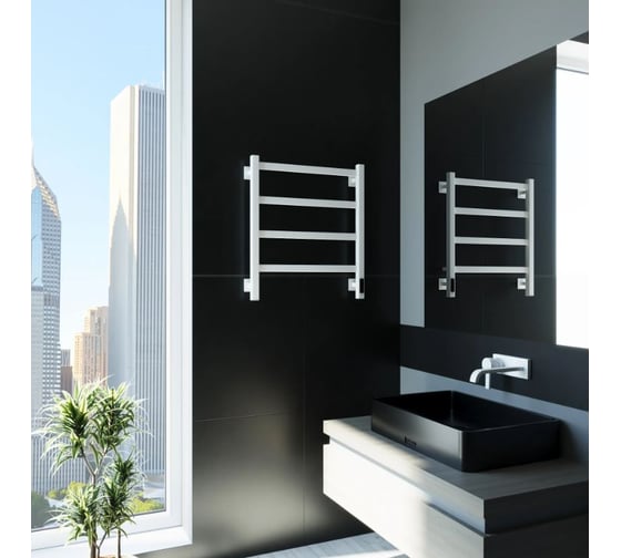Электрический полотенцесушитель GROTA Soffi K 530x600 белый Soffi K 530х600 RAL9016 EL