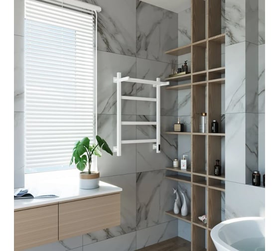 Электрический полотенцесушитель GROTA Tela 530x800 белый Tela 530х800 RAL9016 EL