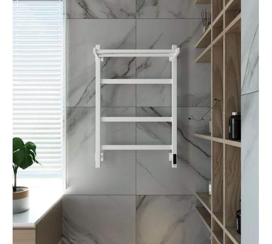 Электрический полотенцесушитель GROTA Tela 530x800 белый Tela 530х800 RAL9016 EL