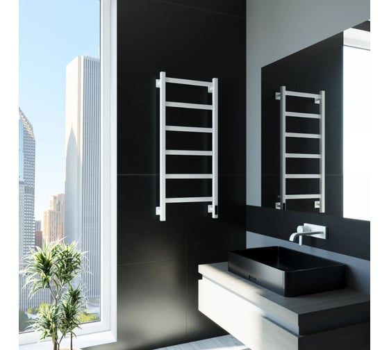 Электрический полотенцесушитель GROTA Soffi K 430x1000 белый Soffi K 430х1000 RAL9016 EL