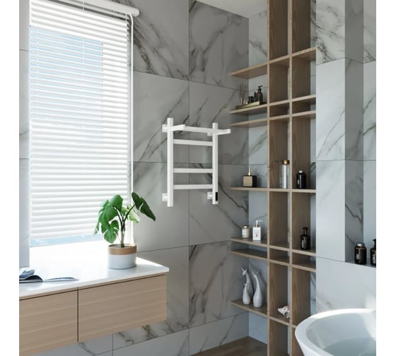 Электрический полотенцесушитель GROTA Tela 430x600 белый Tela 430х600 RAL9016 EL