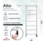 Полотенцесушитель электрический GROTA Alto 430x1200, белый Alto 430х1200 RAL9016 EL 6