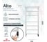 Полотенцесушитель электрический GROTA Alto 530x1200, белый Alto 530х1200 RAL9016 EL 3