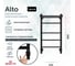 Полотенцесушитель электрический GROTA Alto 430x800, черный Alto 430х800 RAL9005 EL 7