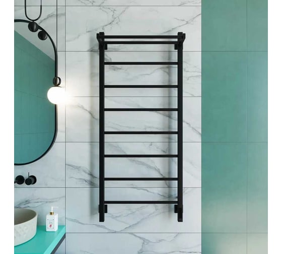 Полотенцесушитель электрический GROTA App 530x1200, черный App 530х1200 RAL9005 EL