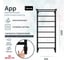 Полотенцесушитель электрический GROTA App 530x1200, черный App 530х1200 RAL9005 EL 7