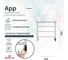 Полотенцесушитель электрический GROTA App 530x600, белый App 530х600 RAL9016 EL 7