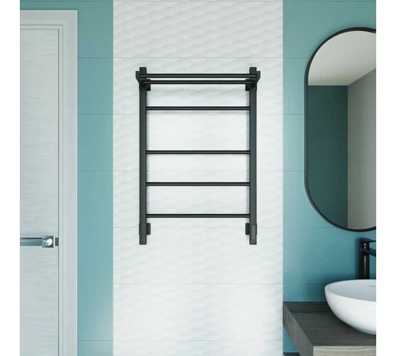 Полотенцесушитель электрический GROTA Alto 530x800, черный Alto 530х800 RAL9005 EL