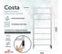 Полотенцесушитель электрический GROTA Costa 530x1200, белый Costa 530х1200 RAL9016 EL 7