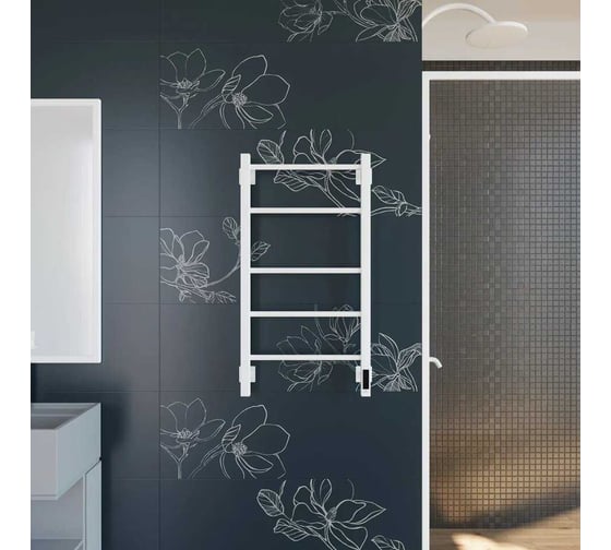 Полотенцесушитель электрический GROTA Costa 430x800, белый Costa 430х800 RAL9016 EL