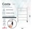 Полотенцесушитель электрический GROTA Costa 530x800, белый Costa 530х800 RAL9016 EL 7