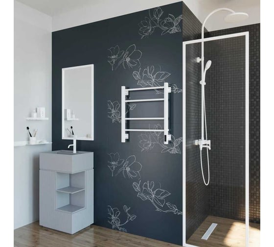 Полотенцесушитель электрический GROTA Costa 530x600, белый Costa 530х600 RAL9016 EL
