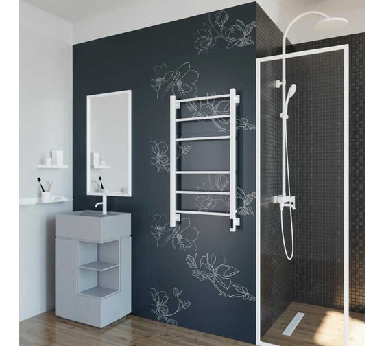 Полотенцесушитель электрический GROTA Costa 530x1000, белый Costa 530х1000 RAL9016 EL