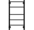 Полотенцесушитель электрический GROTA Costa 430x800, черный Costa 430х800 RAL9005 EL 1