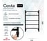 Полотенцесушитель электрический GROTA Costa 530x800, черный Costa 530х800 RAL9005 EL 7