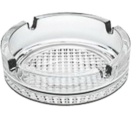 Пепельница Mallony круглая, диаметр 106 мм, с рельефным дном, стекло 005968