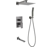 Встраиваемый смеситель для ванны с 3-фунуциями D-Lin излив-переключатель на лейку Тропический дождь D-li D10A31-A