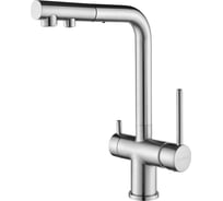 Смеситель для кухни Paulmark SERPENTINE, никель, (BS), Se213222-NI