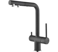 Смеситель для кухни Paulmark SERPENTINE, графит Se213222-DG