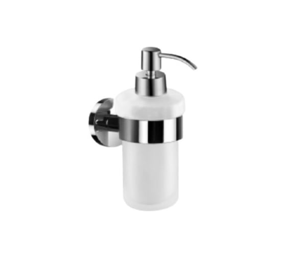 Дозатор для мыла Aquanet 4581стекло с держателем, хром 00264908