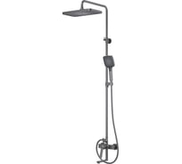 Душевая система с тропическим душем и изливом IDDIS Parker матовый графит IDDIS  PARGM3Fi06